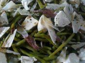Salade Haricots verts, Mozzarella Anchois