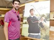Michael Phelps s’essaie golf pour Omega