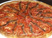 Tarte oignons, tomates anchois