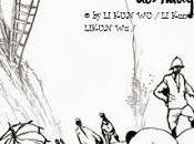 voie ferrée au-dessus nuages