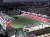 stade foot toit d’un centre commercial