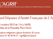 Grand déjeuner d’amitié française l’AGRIF, octobre