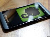 version native d’Evernote disponible BlackBerry