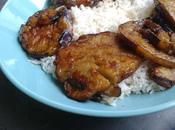 Donburi d’aubergines laquées mirin soja