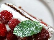 Sponge cake mascarpone, fraises framboises