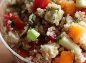 ~Salade quinoa avec amandes, feta légumes~