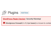 Plugin Security Checker: extension wordpress pour checker plugins
