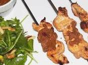 Brochettes Poulet Indonesiennes Sauce Satay