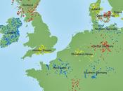 L'introduction l'agriculture Europe suivi d'un effondrement population