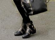 Rock boots copie parfaite veste bi-matiere Zara dispo