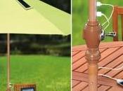 parasols chargeur solaire