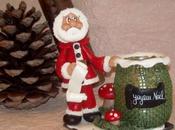 Porte-bougie avec Père-Noël