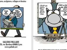 Chat Geluck s'expose Gallerie Pallade miauler plaisir!!