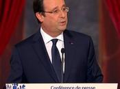 Hollande conférence presse relooking extrême