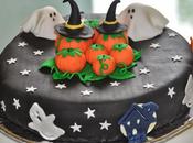Gâteau yaourt pâte sucre thème "Halloween" (halloween cake)