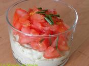 Mousse d'avocat salade tomates