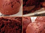 Muffins chocolat coeur fondant Praliné
