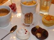 Café gourmand meringue cerise, petit four l'orange, salade fruit sirop, buchette tiramisu, mendiants {Noël Fêtes}