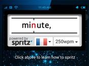 Spritz lisez jusqu'à mots minute (technologie)