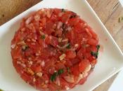 Tartare tomates basilic