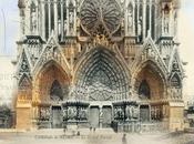 grand portail cathédrale Reims, avant 1ère Guerre-Mondiale