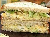 Sandwich oeufs laitue (Egg salad sandwich)