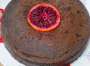 Gâteau chocolat, orange sanguine soupçon fleur d’oranger