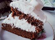 Sponge cake nutella/marshmallow.