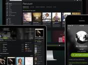 Nouveau Design Spotify revêt noir Mac, iPhone iPad