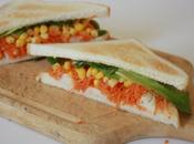 Club-sandwich carottes, maïs surimi