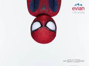 Allo, l’eau, super-héros? Evian rajeunit Spider-Man