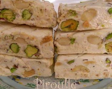 Recette de nougat blanc (facile et délicieuse)