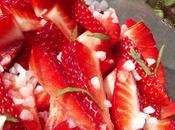 Coupes fraises basilic