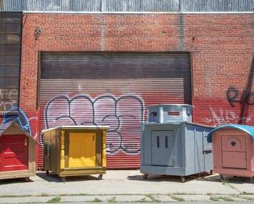 Un artiste réalise des cabanes mobiles pour les SDF de son quartier