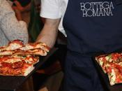 Lifestyle lancement Bottega Romana, pizza coupe.