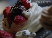 Pavlova fraises, dessert rempli douceur
