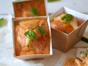 Mini-muffins apéritifs tomate mozzarella basilic
