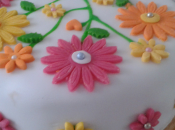 Cake printanier fleur