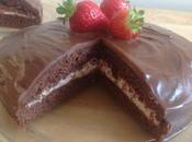 Gâteau chocolat fraises