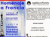 Hommage France Legislatura avec Jacqueline Sigaut, Marikena Monti Susana Rinaldi l'affiche]