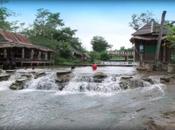 août 2014. Nong Khai. Wang Nammok, village lanternes.