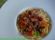 Spaghetti, sauce légumes