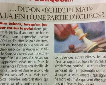 Direct matin : Pourquoi échec et mat ?