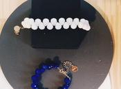 bracelet #gemstones #pierres #bracelet #white #blue #gold...