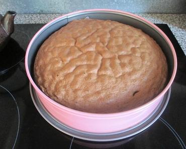 GATEAU CHOCOLAT A LA CREME DE NOIX DE COCO ET POIRES