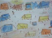 dessins enfants syriens réfugiés dans camps Jordanie Liban