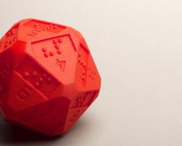 Des D20 en braille grace à une imprimante 3D