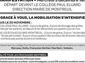 Tous toutes manifestation pour maintien Réseau d'Education Prioritaire dans bas-Montreuil. Mercredi décembre devant collège P.Eluard.