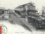 1900, gare d'Evreux pleine activité avec locomotives vapeur