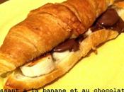 Croissant banane chocolat